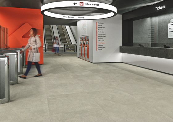 Hybrid Light Grey Natural Porcelain Wall & Floor Tile HB3 900x900mm