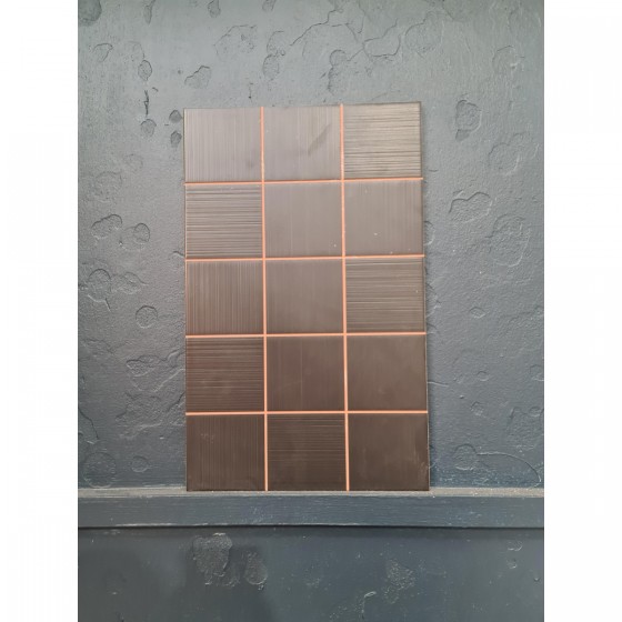 NB1980 Gallery Black Mosaic Wall Tile 250x400mm - 6.5m²