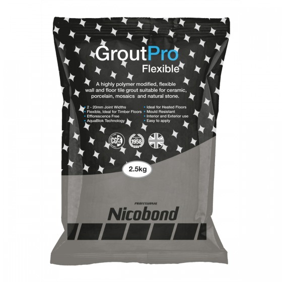 Nicobond Grout Pro Flexible Slate Grey 2.5kg