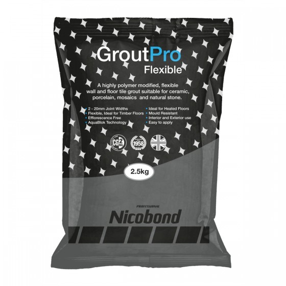 Nicobond Grout Pro Flexible Anthracite 2.5kg