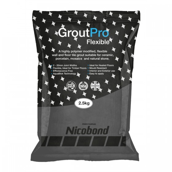 Nicobond Grout Pro Flexible Black 2.5kg