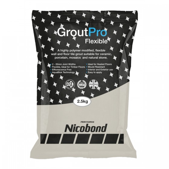 Nicobond Grout Pro Flexible Jasmine 2.5kg
