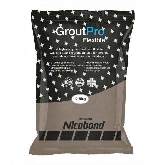 Nicobond Grout Pro Flexible Coffee 2.5kg
