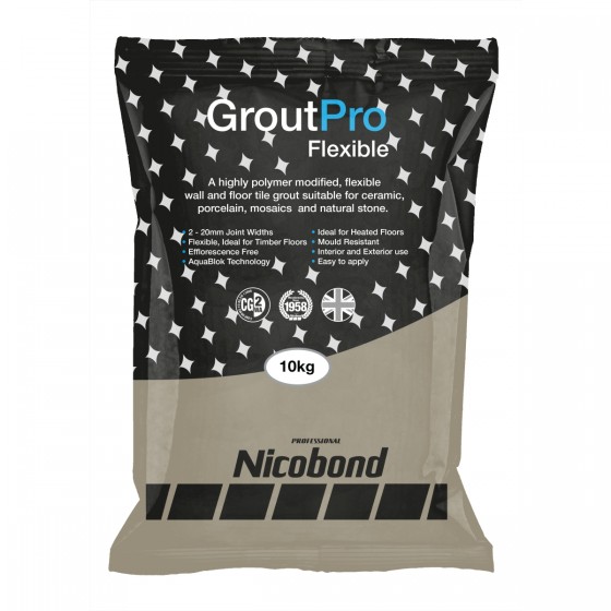 Nicobond Grout Pro Flexible Cappuccino 10kg
