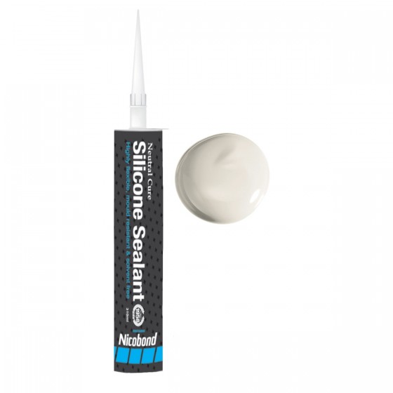 Nicobond Neutral Cure Silicone Sealant Cream 310ml