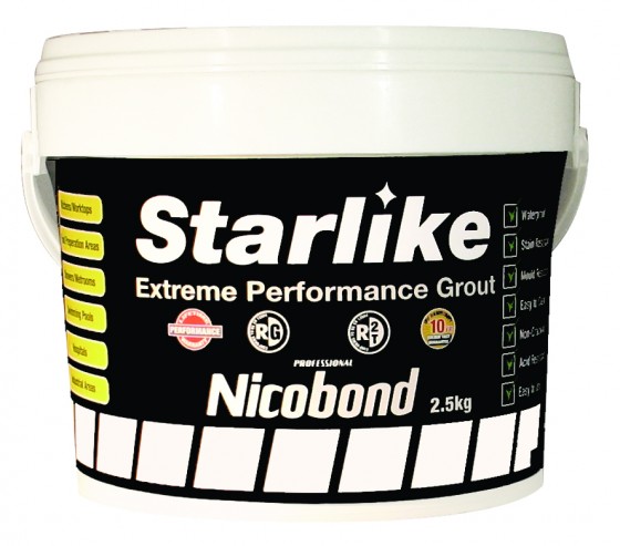 Nicobond Starlike Grout White 2.5kg
