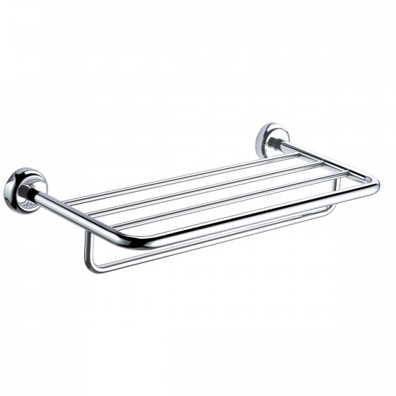 Nova Chrome 457mm Towel Rack With Under Rail