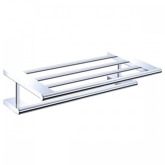 Voda Chrome Single 600mm Towel Rack