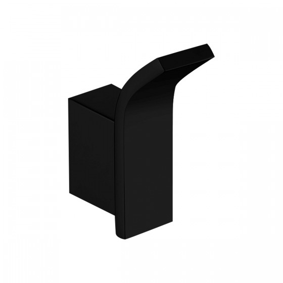 Noir D Series Matt Black Robe Hook