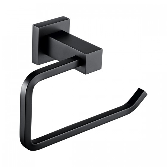 Noir A Series Matt Black Toilet Roll Holder