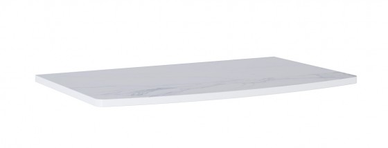 Linen 81cm Marble Worktop White Matt 