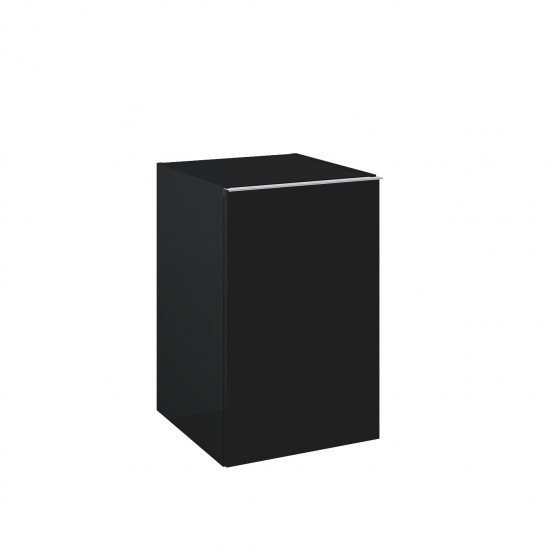 Look Wall Hung Base Unit 40cm 1 Door Matt Black with Handle