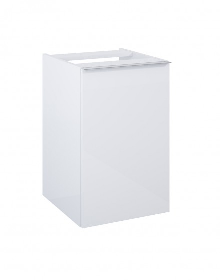 Look Wall Hung Base Unit complete with Basket 40cm White Gloss with Handle