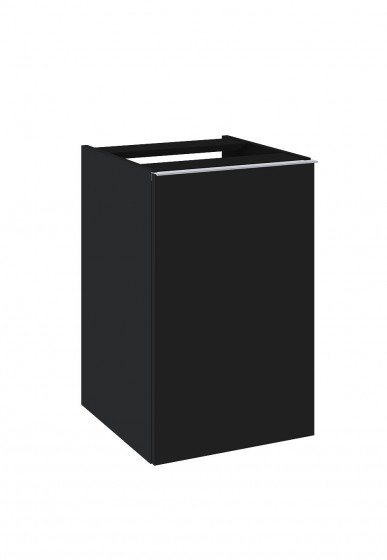 Look Wall Hung Base Unit complete with Basket 40cm Black Matt with Handle