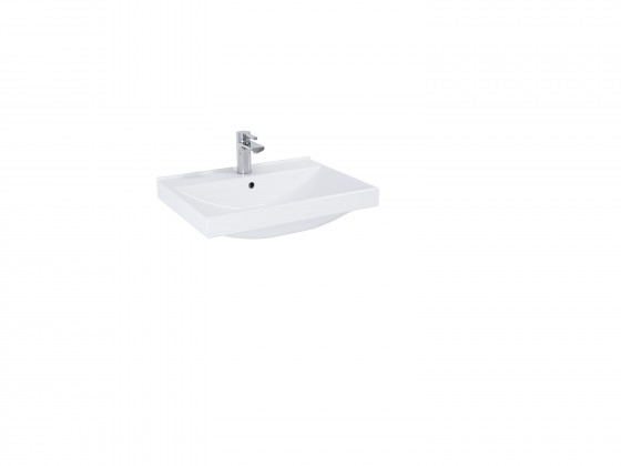 Look Ceramic 60cm 1 Taphole Wash Basin 65mm Thick 