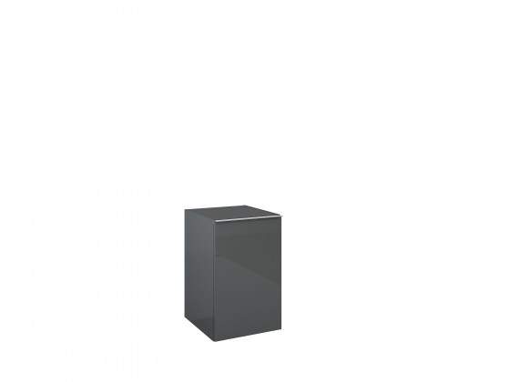 Look Wall Hung Base Unit 40cm 1 Door Anthracite Gloss with Handle