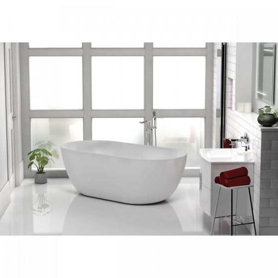 Knightsbridge White Bath Including Waste 1500 x 780mm