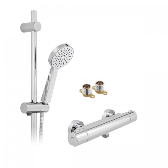 Palma Thermostatic Shower Bar Mixer and Kit