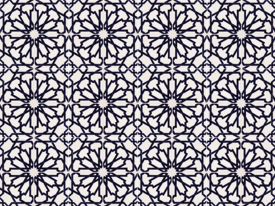 Moorish Hand Painted Agadir Ceramic Wall Tile 140x140mm