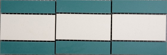 Chatsworth Victorian Mint Green Strip Porcelain Border Floor Tile 285x93mm