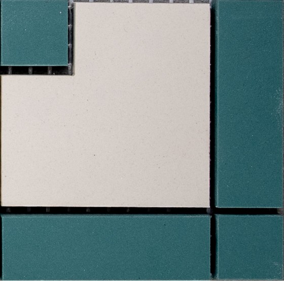 Chatsworth Victorian Mint Green Porcelain Corner Floor Tile 93x93mm