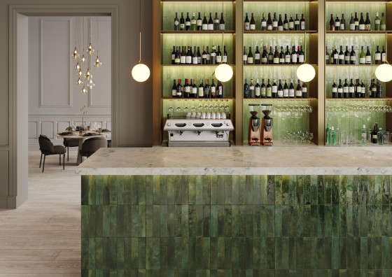 Beaumont Mint Green Brick Porcelain Floor and Wall Tile 300x600mm