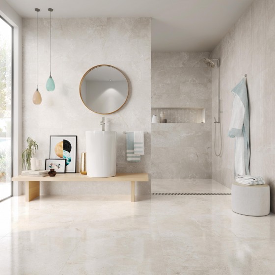 Stone Age White Ceramic Wall Tile 300x600mm