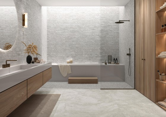 Imperial Alabastrino Muretto Mosaic Porcelain Floor and Wall Tile 300x300mm