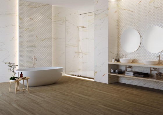 Calcatta Oro Gold Wall Tile 40x120mm