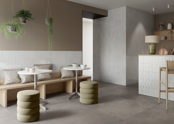 Gleeze Bianco White Porcelain Floor and Wall Tile 75x200mm