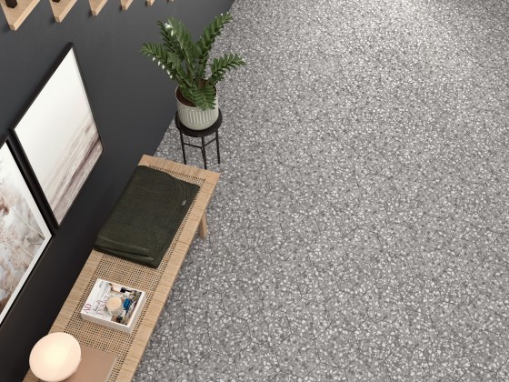 Terazzo Grey Hex 230x270mm