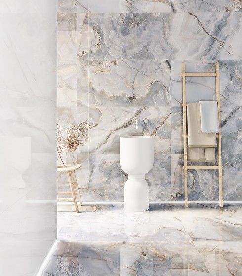 Empress Blue Onyx Porcelain Floor and Wall Tile 600x1200mm