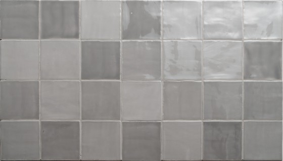 Zellige Smoke Grey Ceramic Wall Tile 130x130mm