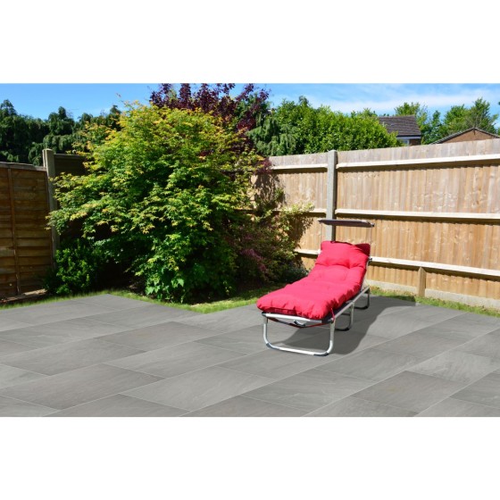 Volcano Grey Outdoor Tile 600x900x20mm