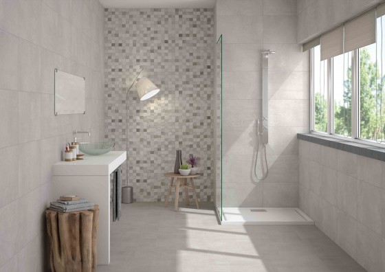 Reflect Grey Ceramic Wall Tile 330x550mm