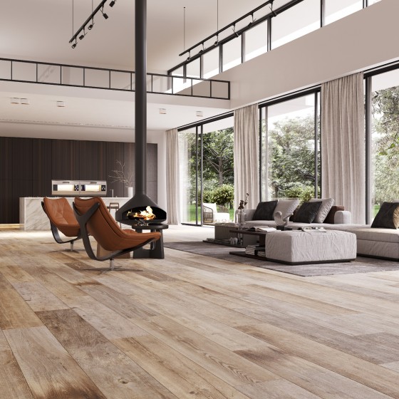 Wood Variety Cream Porcelain Floor and Wall Tile 200x1200mm