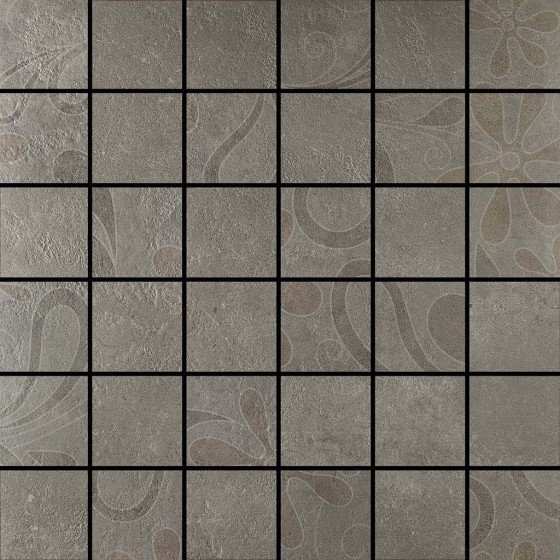 Progress Dark Grey Natural In Mosaic