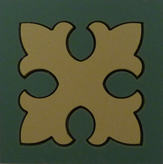 Donard Victorian Albert Porcelain Inset Floor Tile 93x93mm