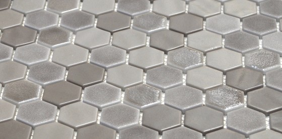 Synergy Hexagon Glass Dune Mosaic Tile 310x290mm
