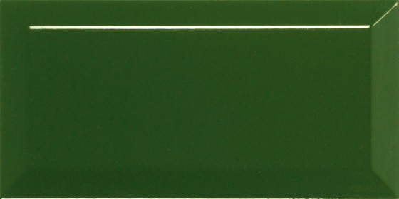 Metro Underground Bevel Forest Green Wall Tile 200x100mm