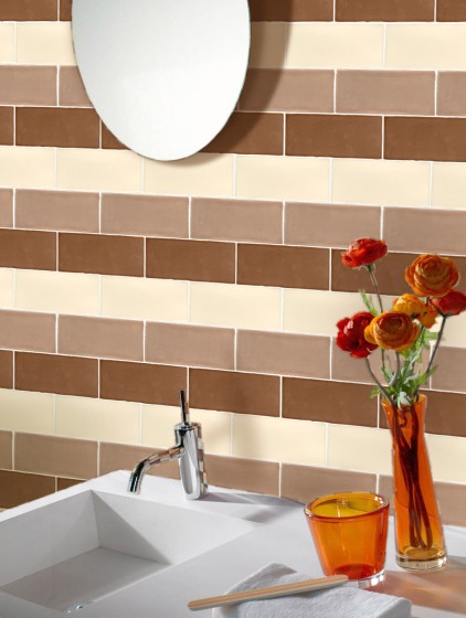 Flow Chocolate Wall Tile 75x300mm