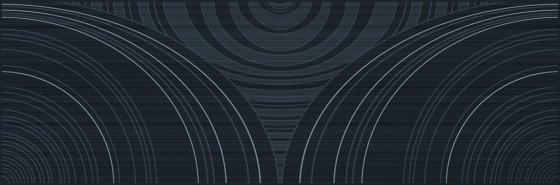 Philosophy Black Spiro Decor Wall Tile 200x600mm