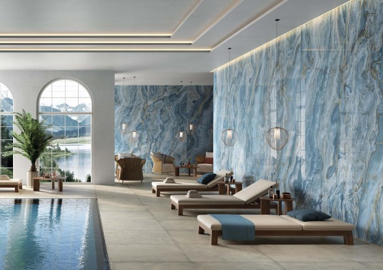 Lavish IB8 Onyx Iriduim Blue Porcelain Floor and Wall Tile 600x1200x10mm