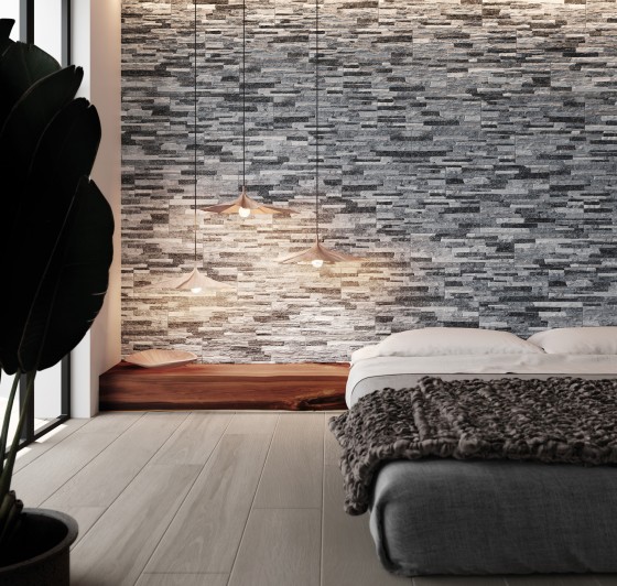 Snowdon Grey 3D Split Face Porcelain Wall Tile 170x520mm
