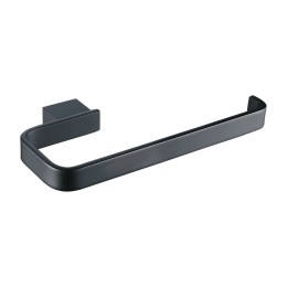 Noir D Series Matt Black Open Towel Ring