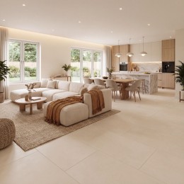 Time Snow Natural Rectified Porcelain Floor and Wall Tile 600x1200mm