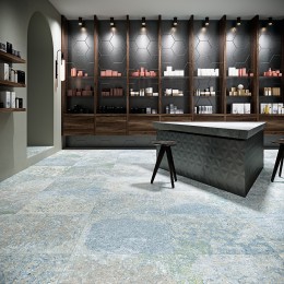 Bohemian Blue Porcelain Floor and Wall Tile 500x1000mm