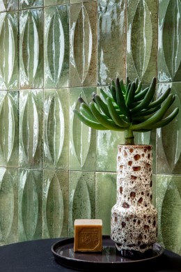 Gleeze Giada Green Eye Decor Porcelain Floor and Wall Tile 75x200mm