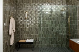 Gleeze Grigio Grey Eye Decor Porcelain Floor and Wall Tile 75x200mm