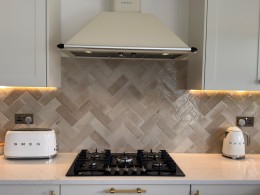 Gleeze Warm Beige Porcelain Floor and Wall Tile 75x200mm